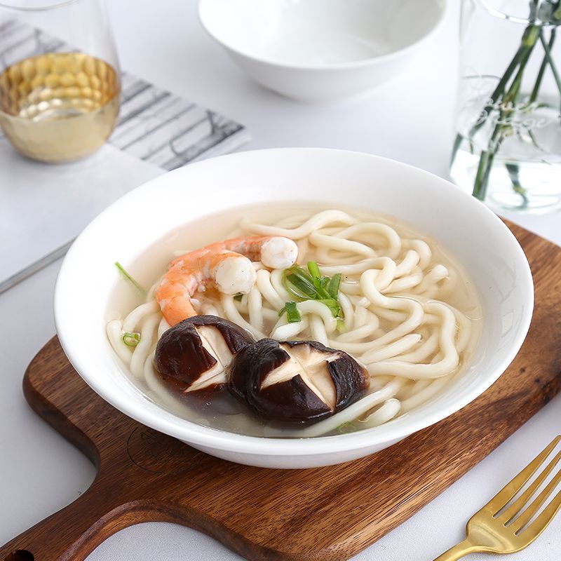 橙亿鸿 纯白陶瓷斗碗 面碗 6英寸/个高清大图
