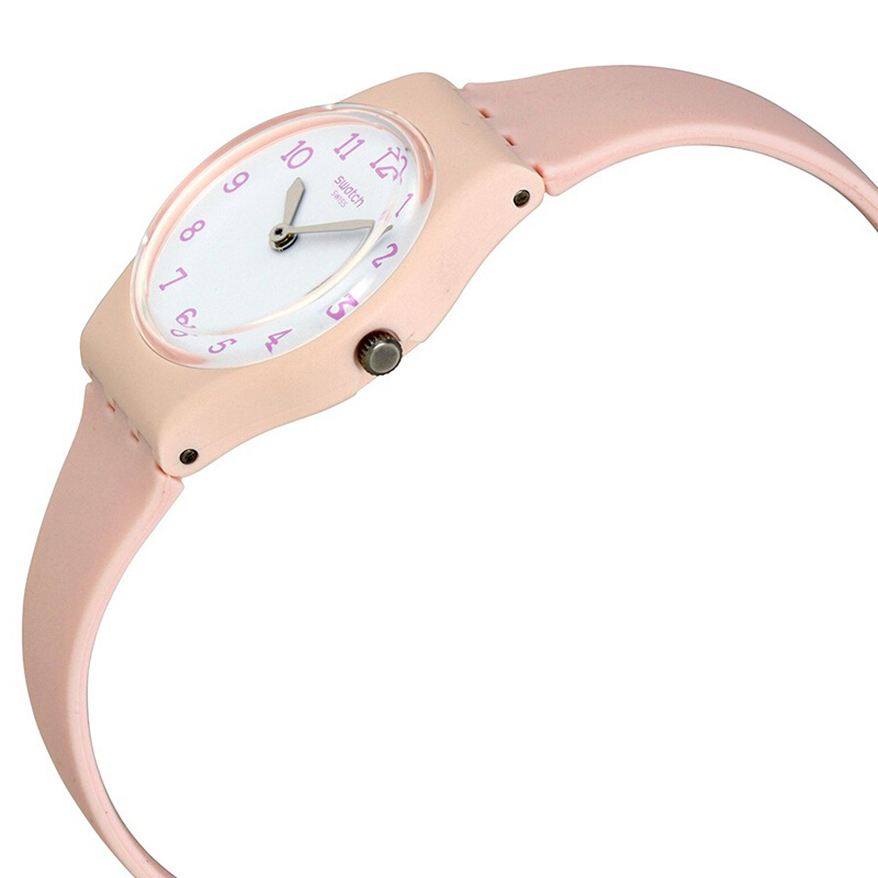 斯沃琪(SWATCH)手表 淑女系列 甜美淡粉 树脂表带 石英女士表LP150