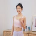 南极人青春期女童儿童小背心少女内衣女初中生中学生女孩无痕文胸罩 L（80-100斤） 粉色【A款】