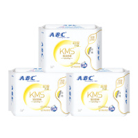 abc 卫生巾 日用 240mm*3包24片套装 KMS清凉舒爽 纤薄超吸 棉柔 姨妈巾