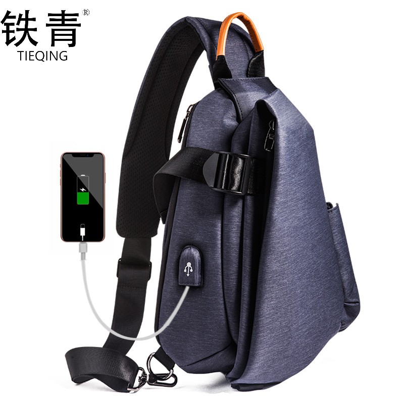 铁青 休闲运动胸包S52 个高清大图