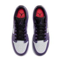 Nike Air Jordan 1 Low AJ1 白紫脚趾低帮篮球鞋男鞋553558-500