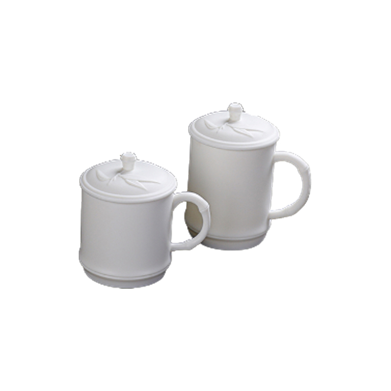 拓牌 素烧羊脂玉瓷子母杯 办公杯茶杯 圆润杯口舒适杯把 TP029高清大图