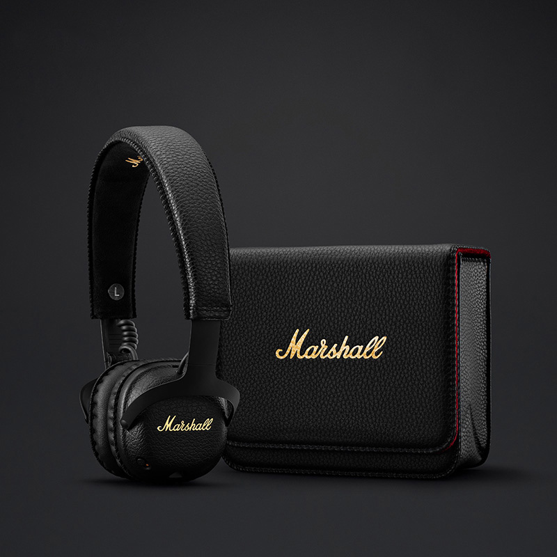 马歇尔(Marshall) MID ANC蓝牙耳机主动降噪头戴式 无线消噪出行音乐耳麦 黑色