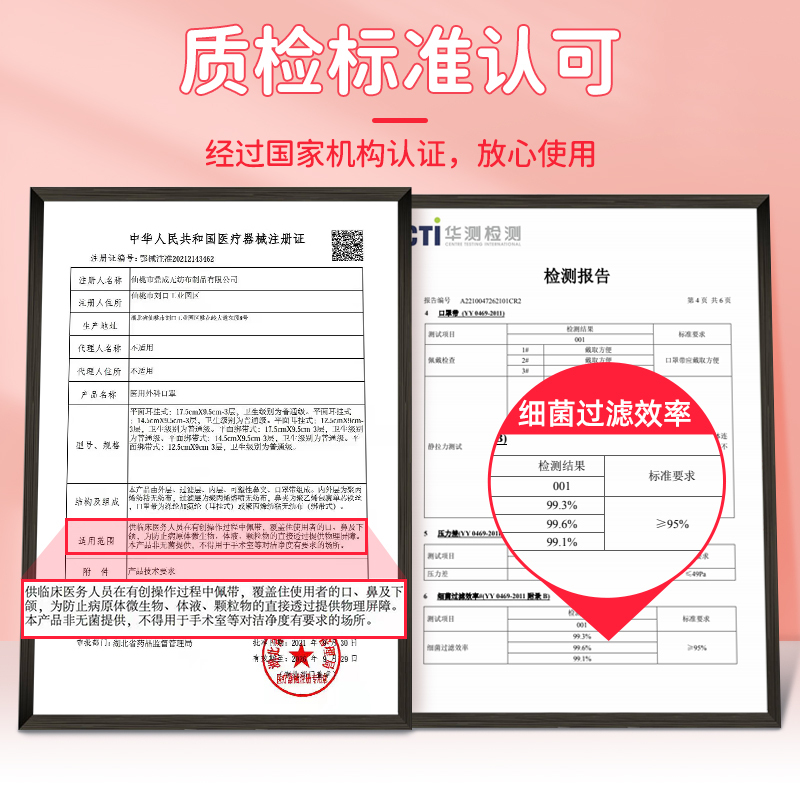 儿童医用外科口罩舒适不勒耳