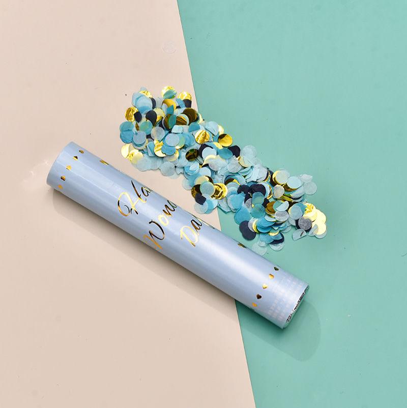 礼炮结婚专用婚庆用品大全花瓣雨婚礼乔迁开业结婚礼花筒喜庆- - 蓝色30cm- - 1根