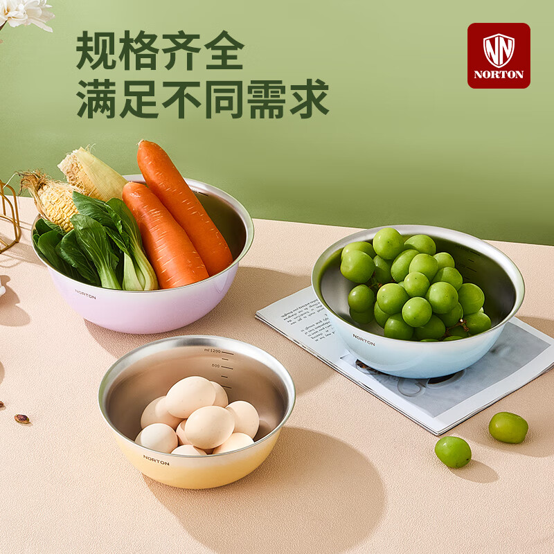 诺顿(NORTON) 味可思料理盆3件套 5GWKS003高清大图