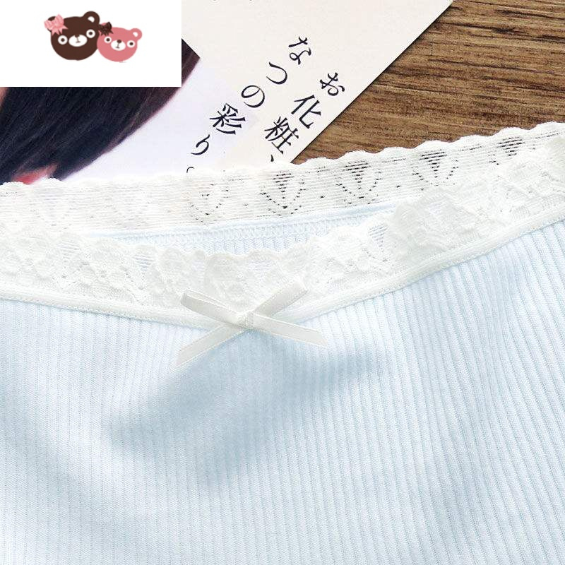 绿彩虹光内裤少女平角中学生初中生女生四角纯欲15岁学生大女童女蕾丝