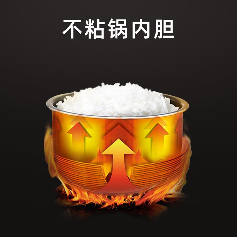 荣事达电压力锅多功能高压锅家用智能压力锅4L5L6L 4升双胆-智能预约定时4-5人