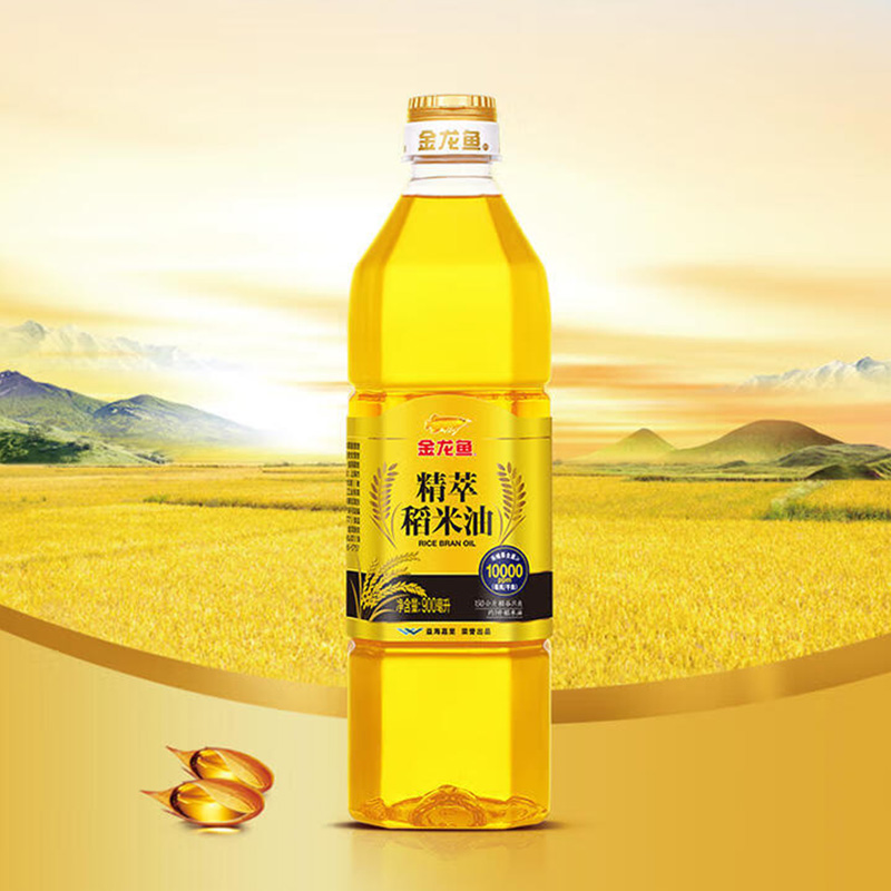 金龙鱼稻米油质地清亮风味浓郁烹饪提味精萃稻米油900ml*3瓶高清大图
