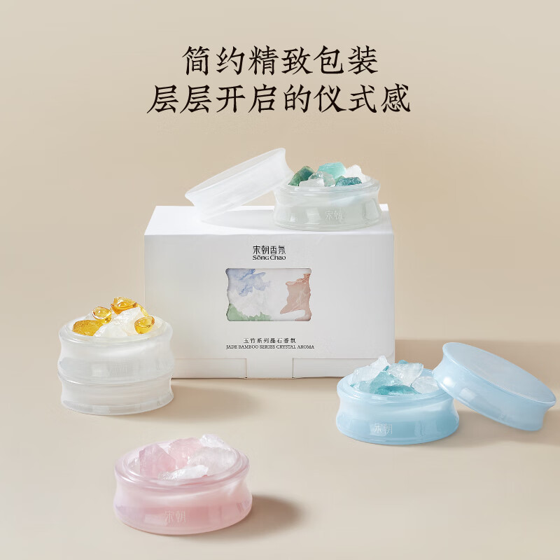 宋朝玉竹系列晶石香氛礼盒-月光骑士(清冷玫瑰香)高清大图