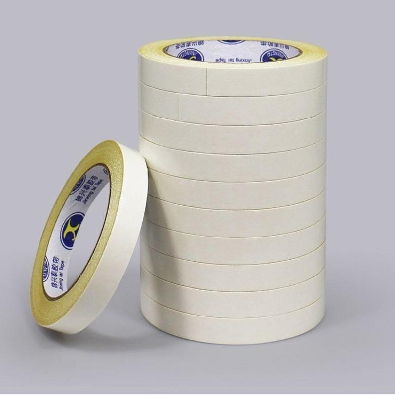 90毫米宽长20米1卷1筒黄油绣花双面胶普通双面胶带高粘强力无痕超薄超