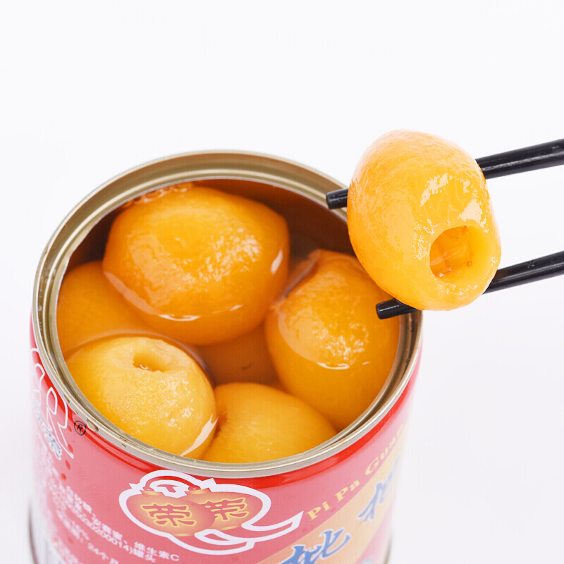 糖水枇杷罐头果肉水果罐头食品312克6罐整箱迷你礼盒装