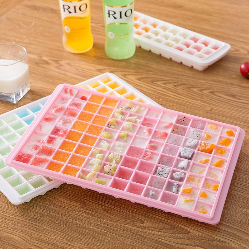 自制带盖冰块盒制冰盒模型家用小做冰格的制作辅食冰箱冻冰块模具