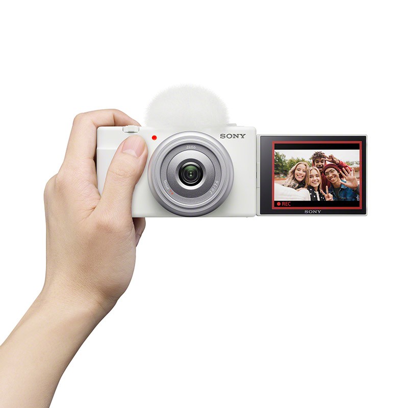 索尼(Sony)ZV-1F学生入门相机 逛展探店扫街 怎么拍都好看 超广角定焦20mm F2.0大光圈镜头 小巧轻便 Vlog相机 白色高清大图
