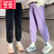 可莉允女童加绒运动裤冬季2022新款洋气爱心保暖卫裤休闲裤儿童加厚裤子保暖裤