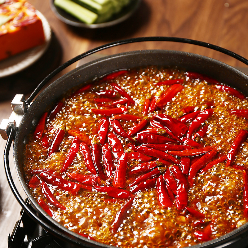臻鲜手工全型牛油火锅底料微辣500g