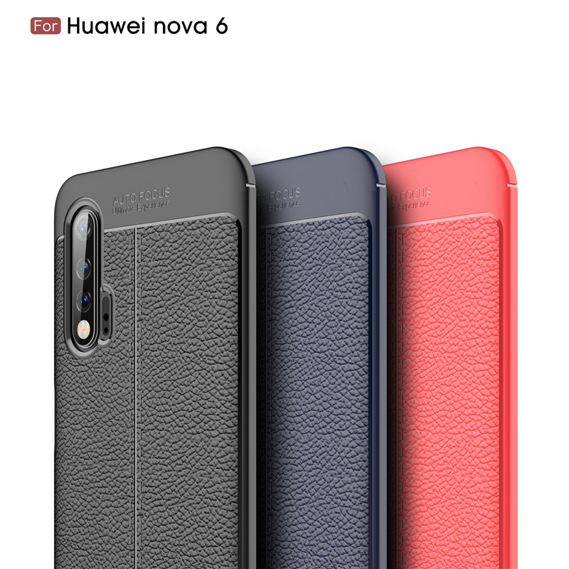 安美宝华为Nova6保护壳nova6SE手机壳nova 6 防摔皮纹软壳保护套nova6 SE保护壳5G送膜nova6高清大图