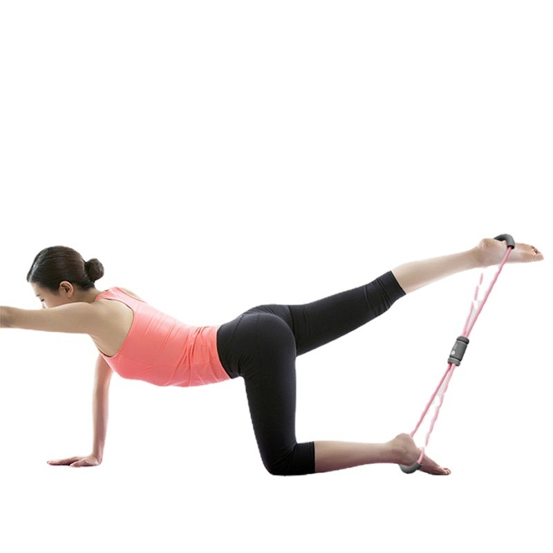 8字拉力绳女士八字拉力器弹力绳闪电客家用健身瑜伽环开肩美背拉伸