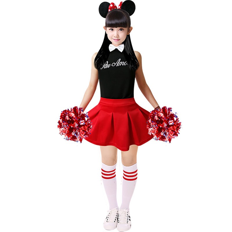 小学生拉拉队六一儿童节表演服演出啦啦队服装女套装幼儿园舞蹈