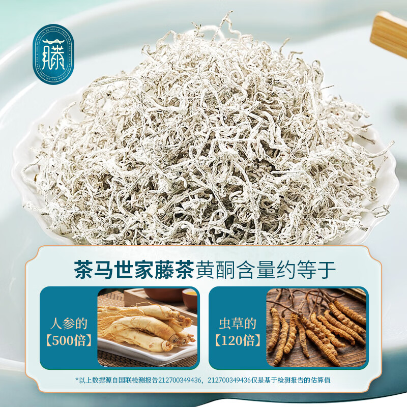 茶马世家特级龙须藤茶盒品鉴装6g 藤茶特级龙须芽尖莓茶恩施硒富茶来凤土家仿野生茶叶送礼高清大图