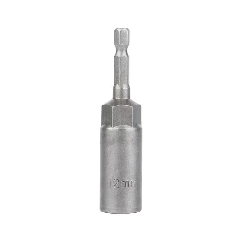 智铮朗月 强磁六角批头套筒加深手电钻套筒 12*80mm 个高清大图