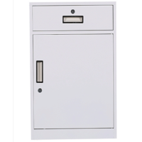 花辰 HC02130铁制床头柜500*500*600mm灰白色