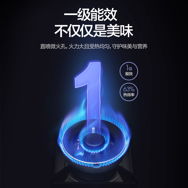 万和(Vanward) 一级能效天然气燃气灶JZT-T5L95 定时灶5.0kW大火力 台式嵌入式燃气灶 钢化玻璃面板