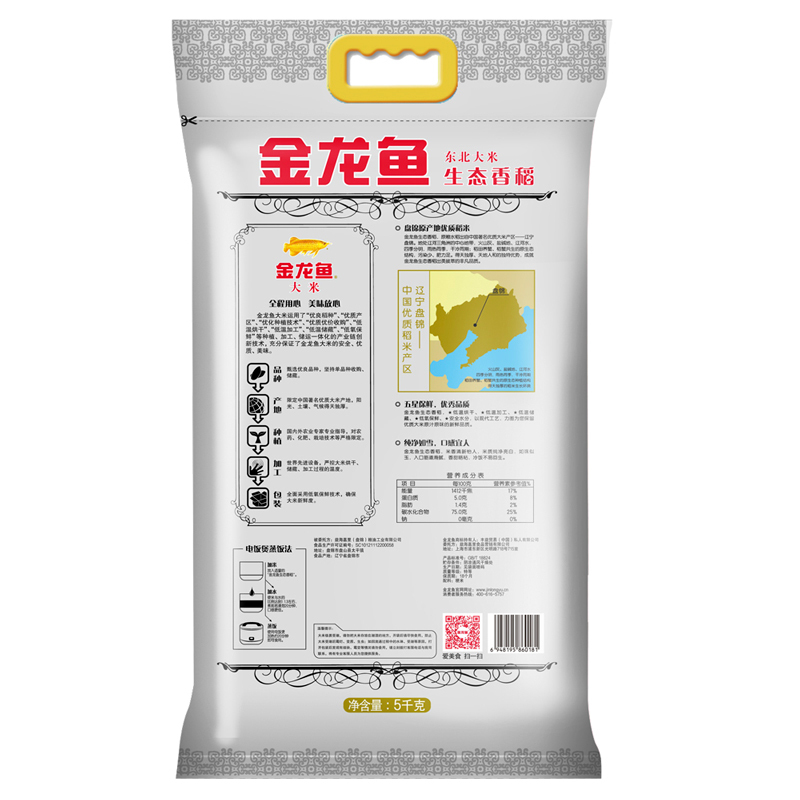 金龙鱼 盘锦生态稻大米 5kg