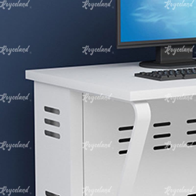 洛诗莲 (RoyceLand) 钢架电脑桌培训桌机房电脑桌学习桌课桌 双人位H款图片