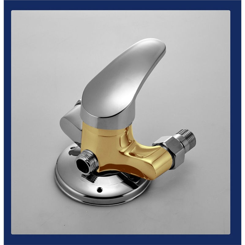 热水器明装混水阀冷热水龙头套装古达太阳能浴室混合龙头配件