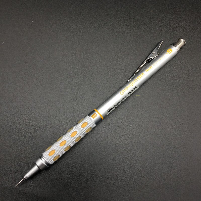 派通pentelpg1000系列全金属笔身外杆绘图自动铅笔制图铅笔美术用品