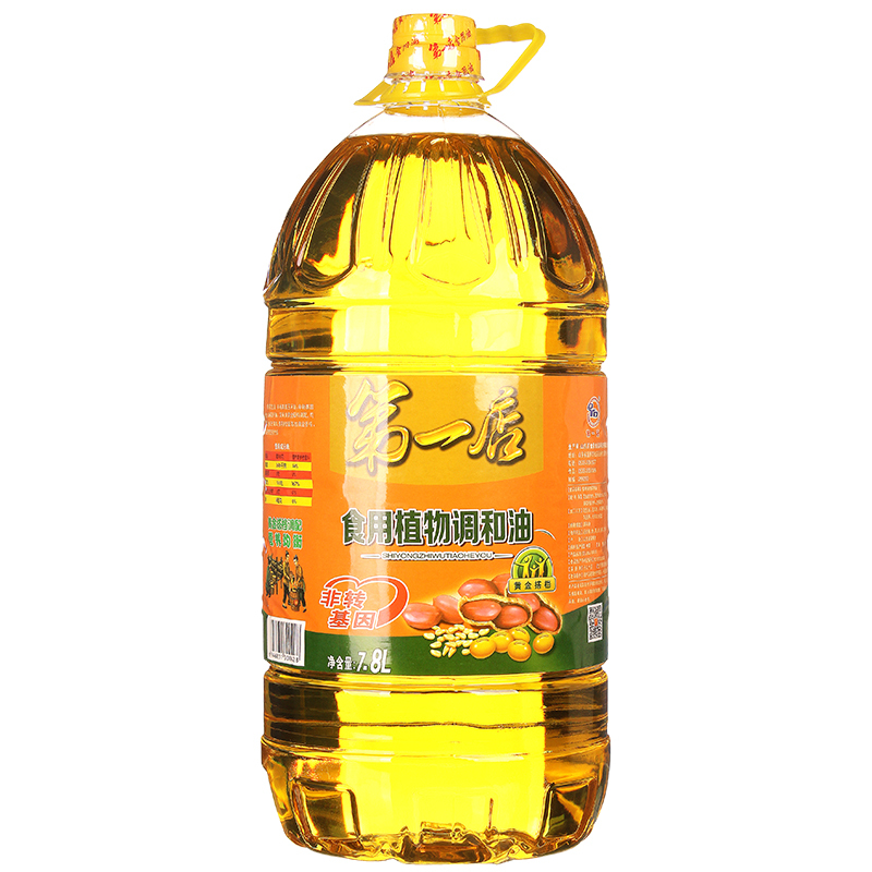 第一店7.8L食用植物调和油 玉米油、大豆油为非转基因 含30%花生油