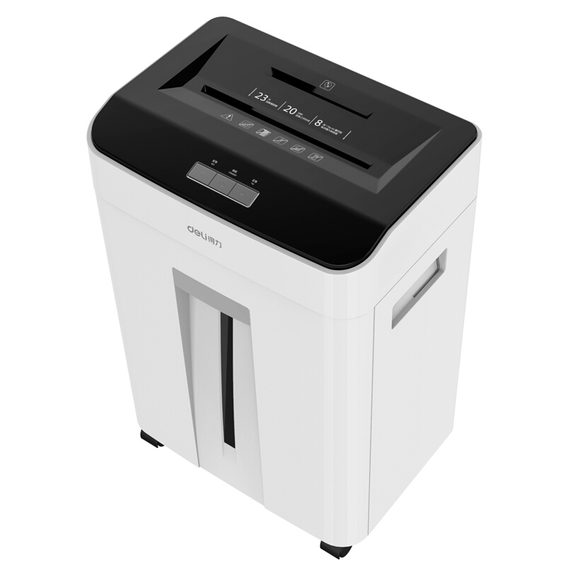 得力(deli)9956碎纸机 单次可碎8张 23l大容量办公碎纸机文件粉碎机 5