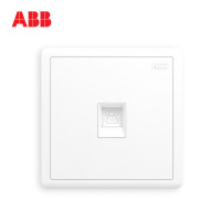 【ABB官方旗舰店】ABB开关插座远致白墙壁86型插座面板一位电话插座AO321