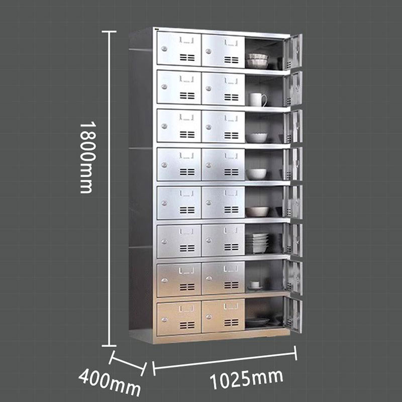 豫众诺 不锈钢餐盘柜 24门 个高清大图