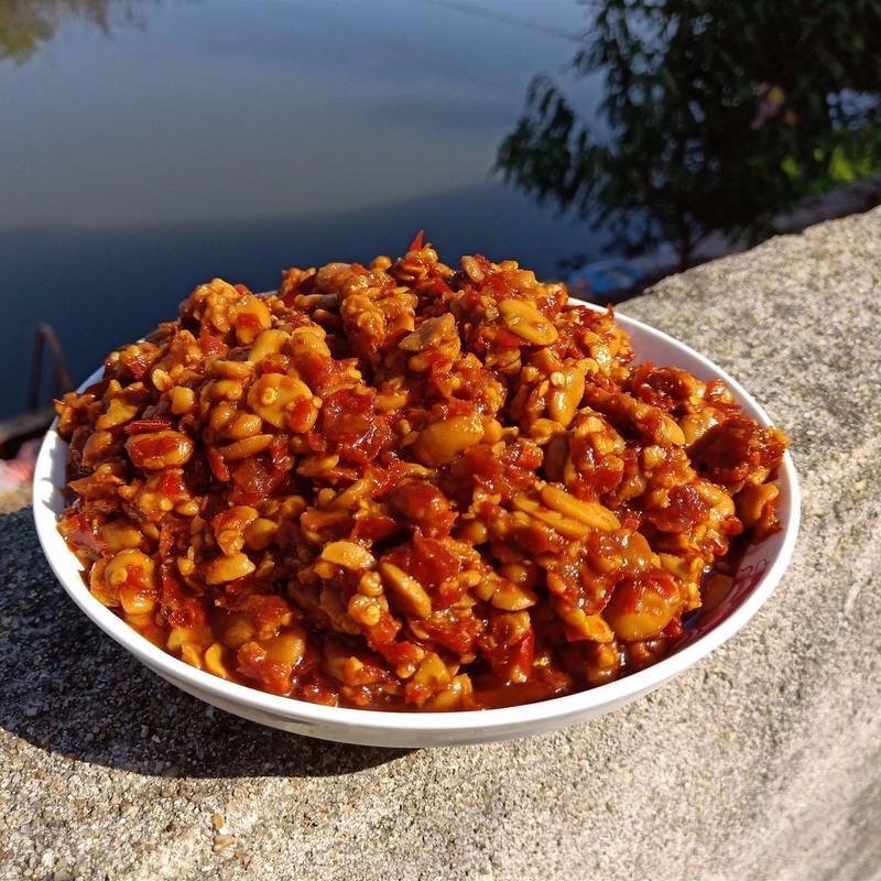 2瓶装湖北监利农家蚕豆酱豆瓣酱豌豆酱碗豆酱特辣原味酱香性新年蚕豆