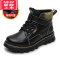 可莉允男童马丁靴加绒加厚冬季潮流短靴冬鞋棉鞋小中大童靴子童鞋秋冬款
