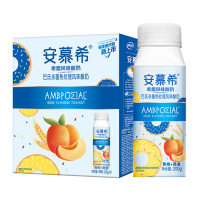伊利 安慕希希腊风味酸奶 高端颗粒系列 黄桃+燕麦200g*10盒/礼盒装