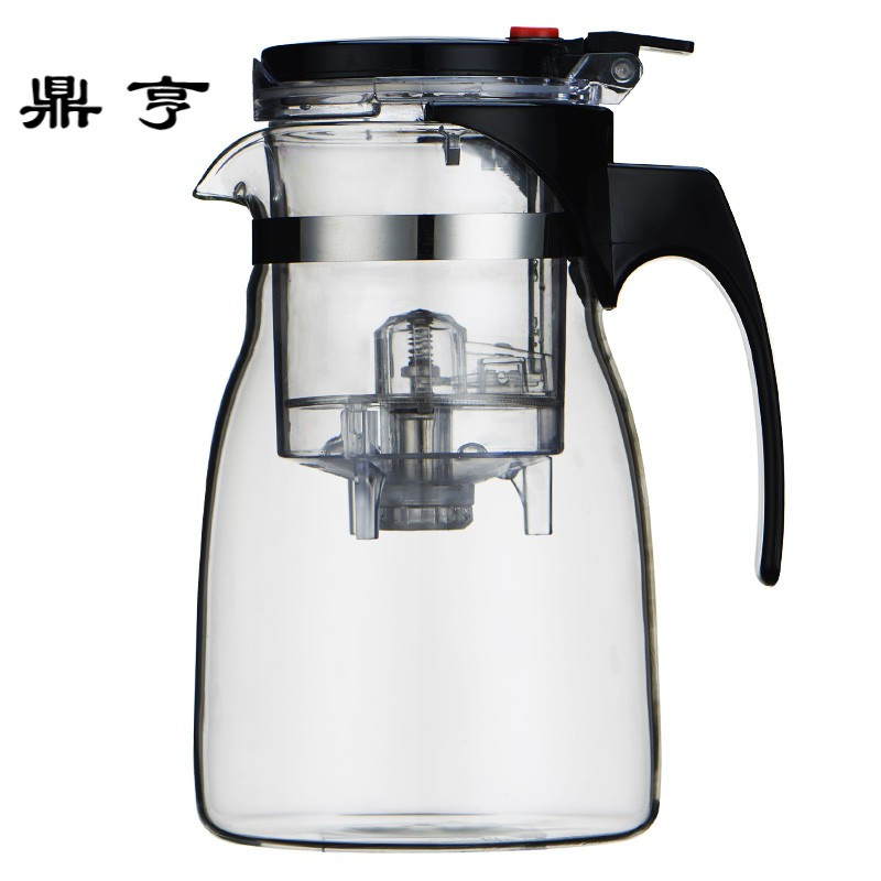 鼎亨耐高温玻璃茶壶带过滤泡茶器家用大号大容量功夫茶具套装飘逸