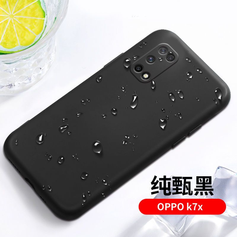 munu适用于oppok7x手机壳oppok7x液态硅胶软保护套perm00全包边磨砂防