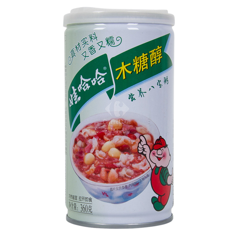 [苏宁超市]娃哈哈 木糖醇营养八宝粥360g*12罐