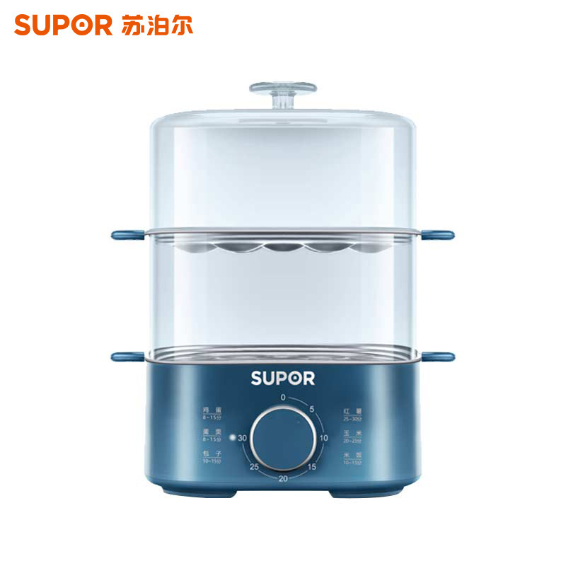 苏泊尔(SUPOR)煮蛋器 家用蒸蛋锅旋钮可定时煮蛋羹机双层蒸蛋器 迷你鸡蛋羹蒸锅煮蛋神器 Z15FK853高清大图