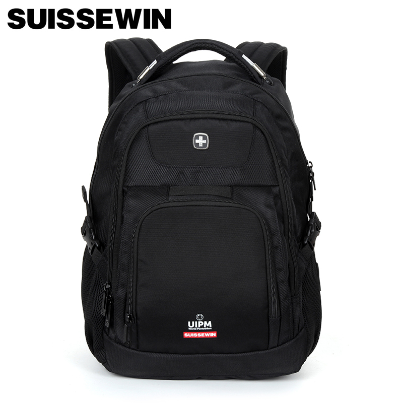 SUISSEWIN瑞士新款时尚商务休闲潮流多功能双肩包SN9923高清大图