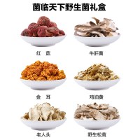 金唐(KTANG) 菌临天下 野生菌系列 380g礼盒装松茸老人头红菇牛肝菌金耳鸡油黄南北干货
