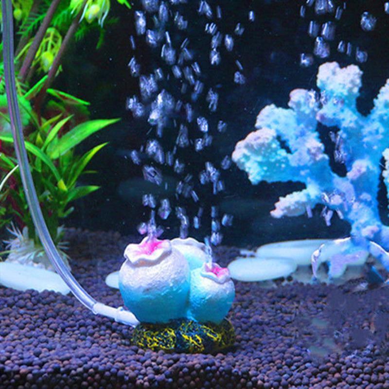 静音泵火山吐泡泡摆件增氧泵小型养鱼家用超静音充氧气机小鱼缸水泵金