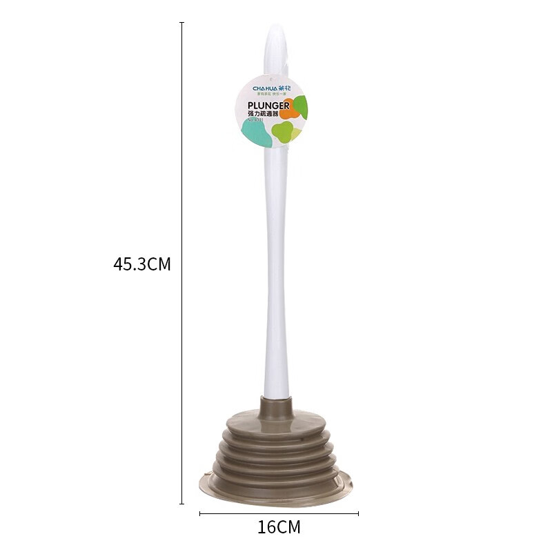茶花 马桶疏通器 通马桶移动马桶吸皮搋子 1只装4321高清大图