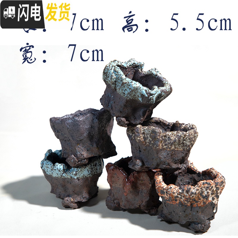三维工匠炻陶经典款多肉植物花盆小直筒奶酪桃蛋盆 15元(如图六选二) 中花盆容器高清大图