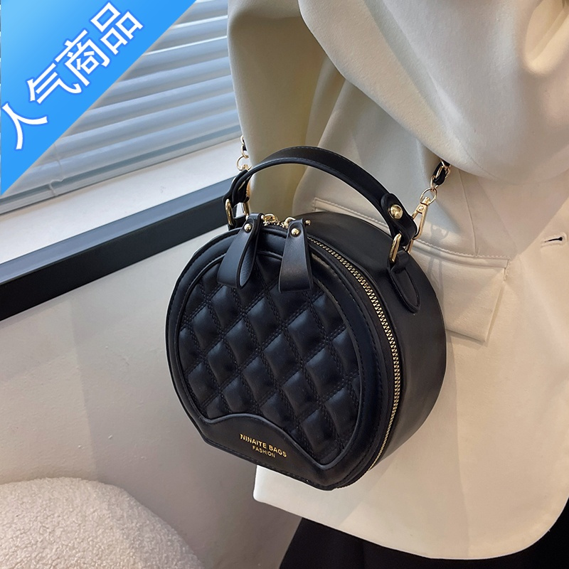 封后春季菱格小包包女2022新款时尚复古女包质感链条包百搭斜挎小圆包女斜挎包