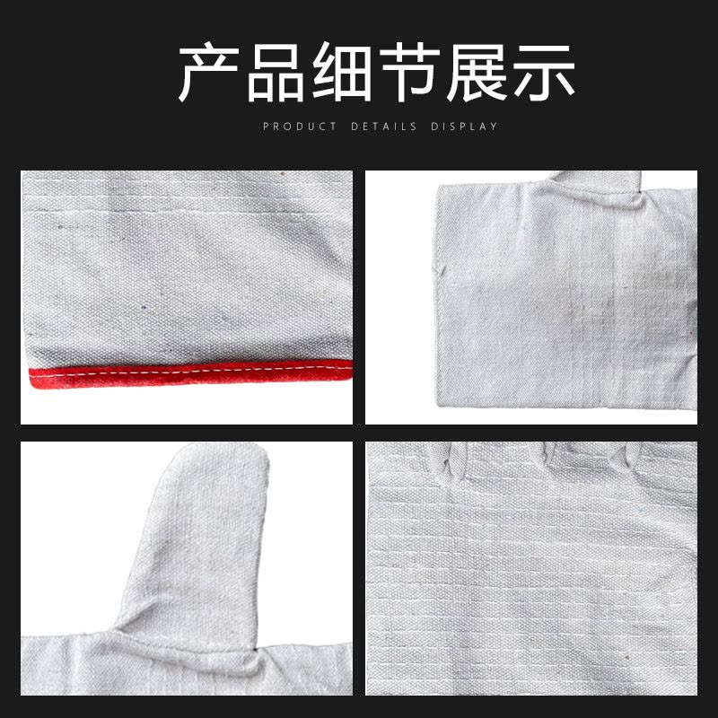 邦能之星帆布手套双层全衬机械电焊工耐磨加厚工作24道线劳保手套N52171图片